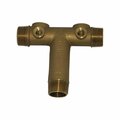 Tool RUTC4-3LF 1 in. Low Lead Brass Tank Cross Tee TO2742976